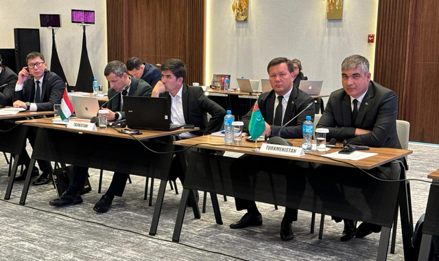 Делегация Туркменистана принимает участие в заседании рабочей группы ЦАРЭС в Баку