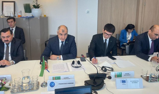 Делегация Туркменистана приняла участие на заседании в Брюсселе