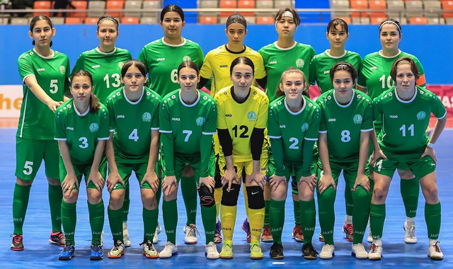 Женская сборная Туркменистана по футзалу прибыла на турнир CAFA-2024