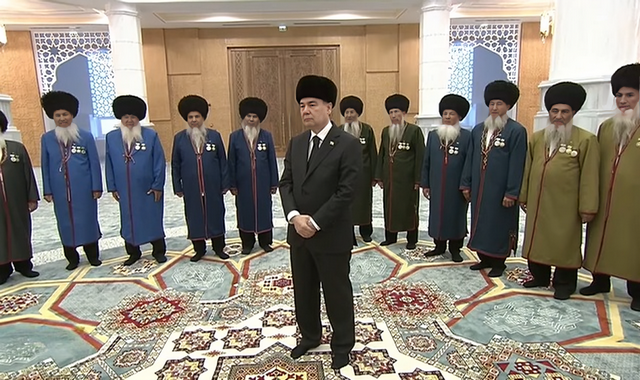 Хаджи Аркадаг Туркменистана принял участие в открытии новой мечети