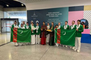 Команда Туркменистана прибыла в Париж на Олимпийские игры
