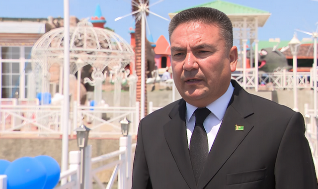 На берегу Каспийского моря Туркменистана реконструировали парк развлечений